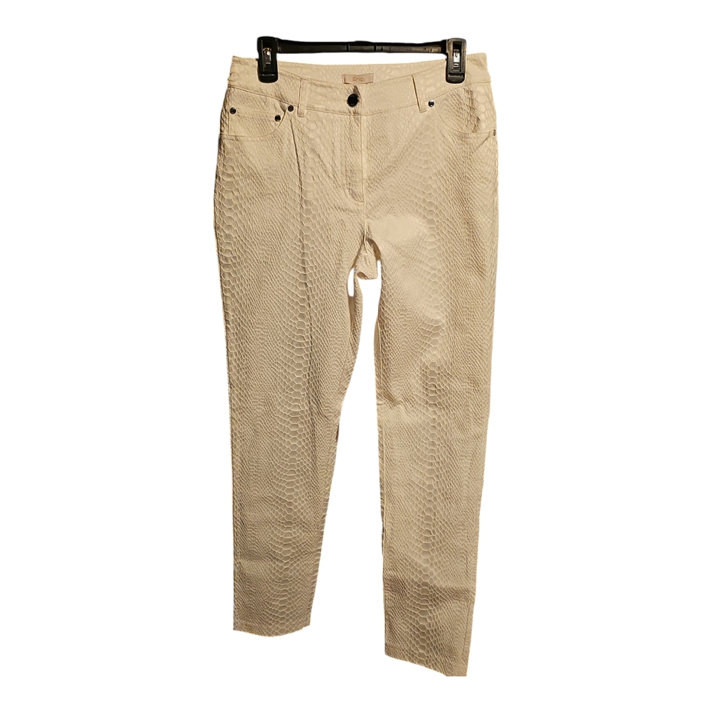 Women's Straight Leg Cream Pants